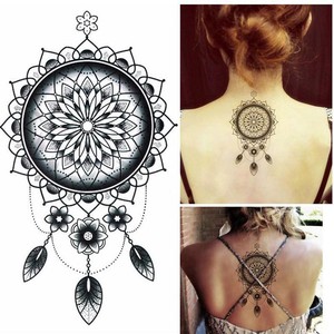 Détails Sur Femme Tatouage Temporaire Bras Tattoo étanche Amovible Sticker Attrapeur Rêves
