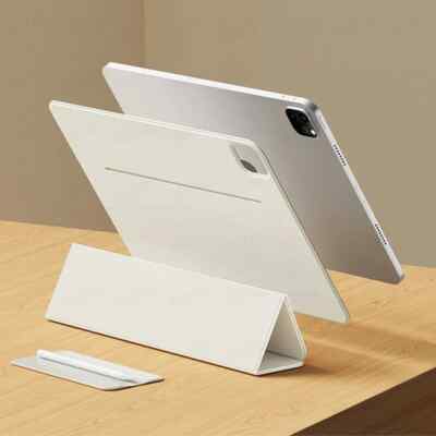 Smart Folio for iPad Pro 11 2024 Case M4 A16 12.9 Tablet Stand Protection Clip