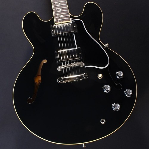 Gibson ES-335 Vintage Ebony Black Made in USA 2020 Semi Hollow Electric Guitar - Picture 4 of 7