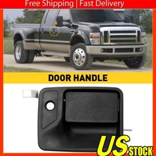 Front Exterior Door Handle For Super 99-16 F-250-550 Duty Passenger Side Black