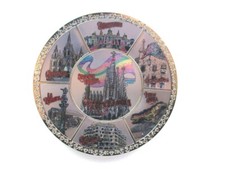 Barcelona Teller Metall Sagrada Casa Mila Montjuic Souvenir Spanien