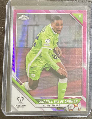 2022 Topps WUCL Chrome Shanice Van DE Sanden Pink Refractor VSL Wolfsburg /150