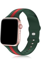 Sport Band Compatible With Apple Watch All Series Soft Silicone Adjustable Strap