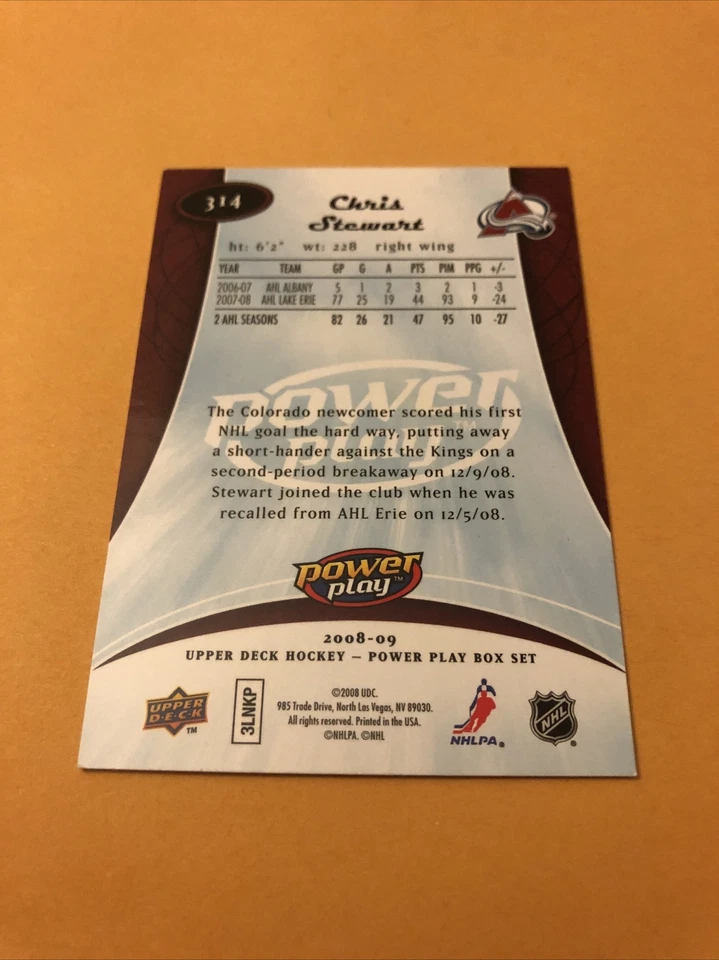 Chris Stewart Signed Colorado Avalanche Rookie Card Foto 2 de 2