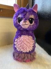 Purple Hatchimals Llamacorn TOY Extend Neck Talking Changing Eye Lights Large