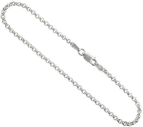 【COOR】 Silver Rolo Chain Necklace / 追跡付 925, Sterling Silver Rolo Chain Necklace 2.4mm 16