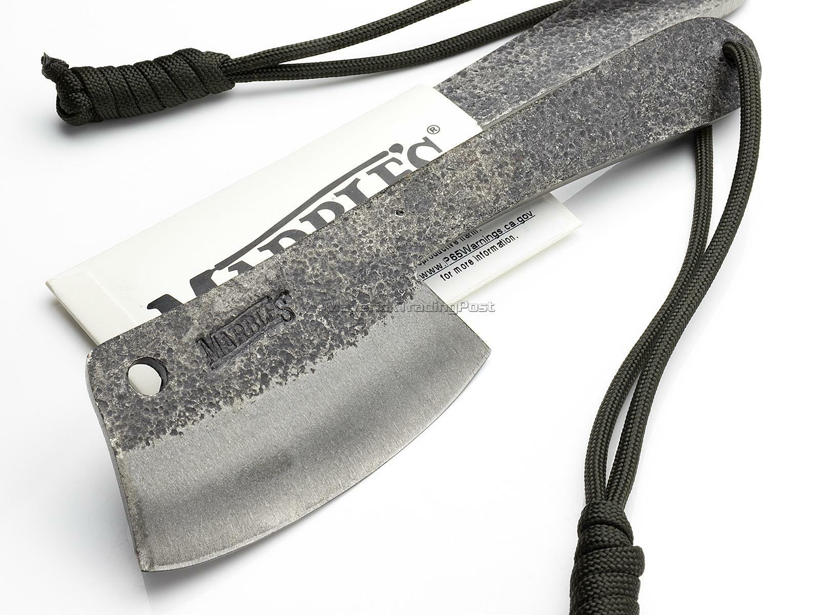 Marbles Mini Hatchet Bushcrafter Camp Axe Cleaver Paracord Lanyard