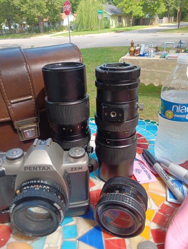 Camera Pentax ZXM Super 35mm Film Camera 2nd Lens Very Nice As Is for Parts VTG. - Picture 5 of 17