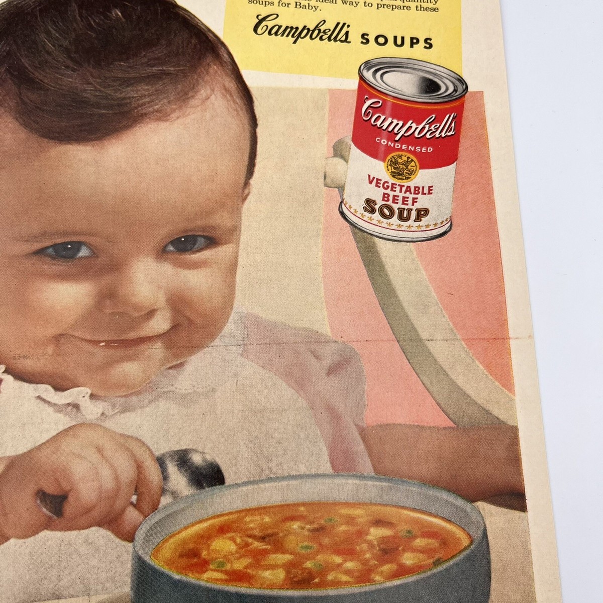 1953 Campbell's Soups Vintage Print Ad 10x14