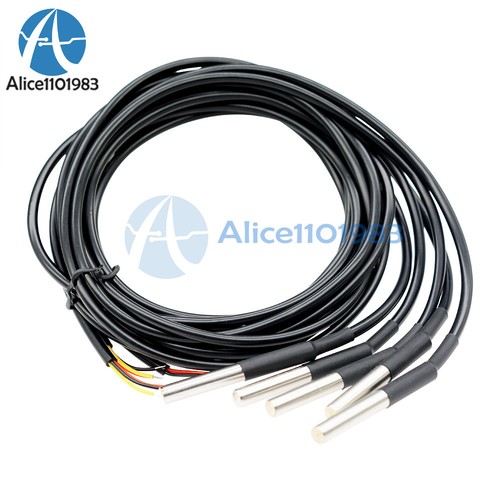 1Pcs Waterproof Digital Thermal Probe or Sensor DS18B20 Length：1M - Picture 2 of 7
