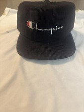 Champion Corduroy SnapBack  Hat  New Era Made In USA Rare