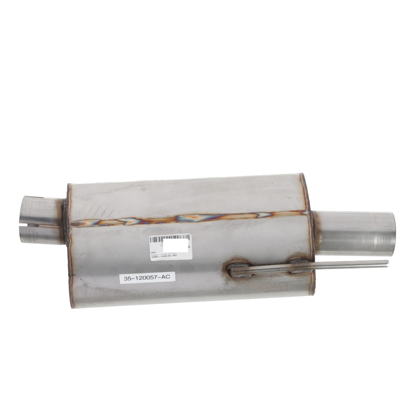 GENUINE ASTON MARTIN SILENCER MUFFLER ASSEMBLY REAR LEFT OEM NEW 35-120057-AC