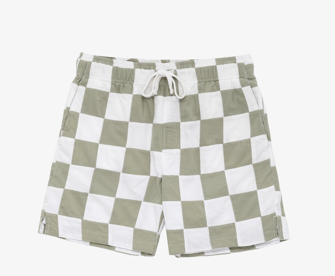Aime Leon Dore Checkered Drawstring Shorts Large Sold Out Seagrass