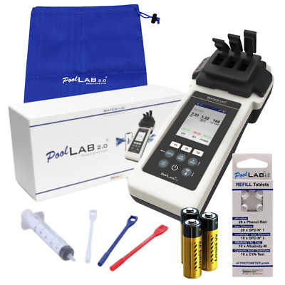 faXal PoolLab 2.0 Elektronischer Pooltester Photometer für Pools Wasseranalyse