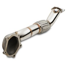 EDELSTAHL-AUSPUFF-TURBO-WINKEL-FALLROHR VORDERES ROHR FÜR MITSUBISHI EVO 10 X