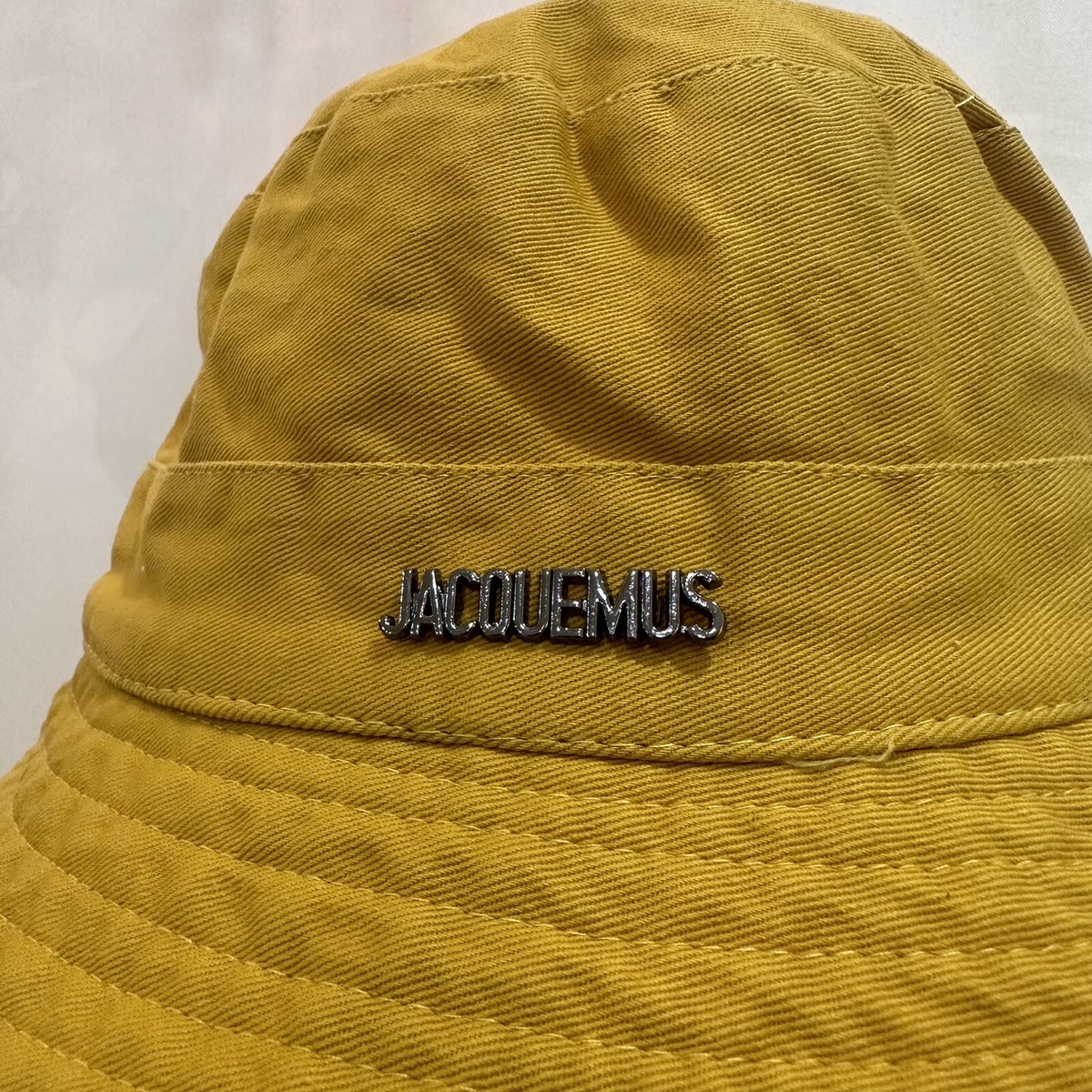 Jacquemus Logo Yellow Bucket Hat | eBay