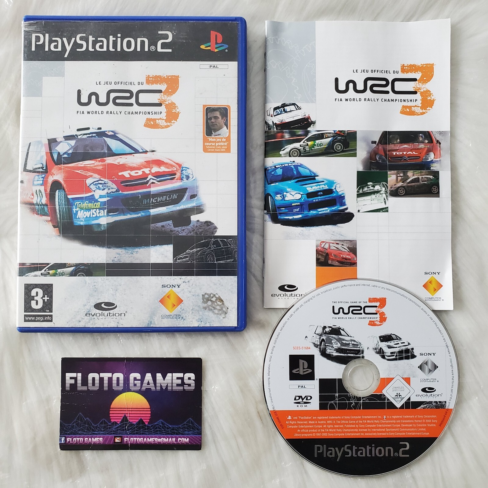 Jeu WRC 3 pour PS2 Complet CIB PAL FR - Floto Games