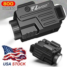 Compact 800 Lumens Pistol Flashlight Hunting Guns Light Fits Picatinny/GL Rails