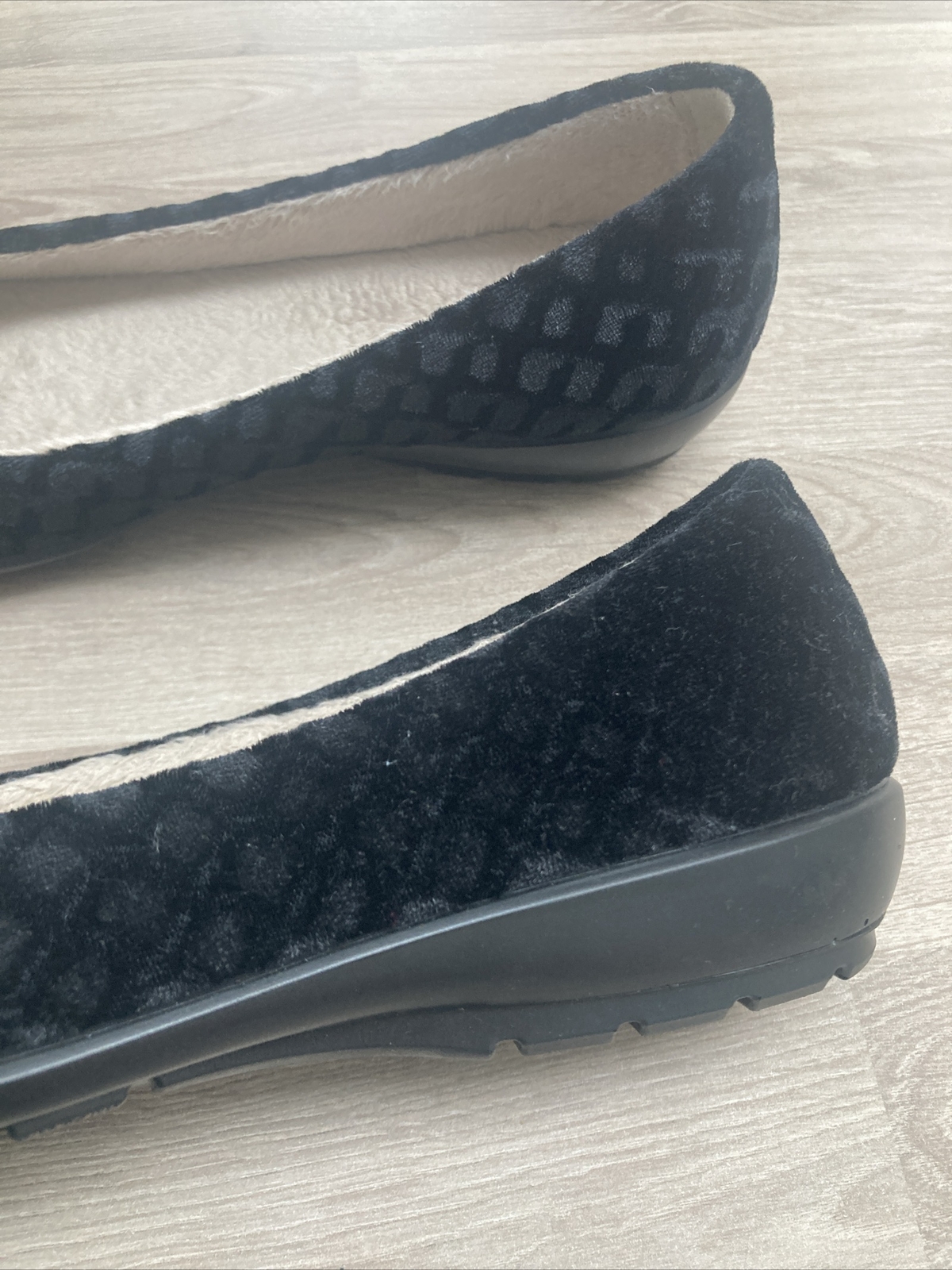 Hotter ladies size 5 black solid sole slip on Poppy slippers eBay