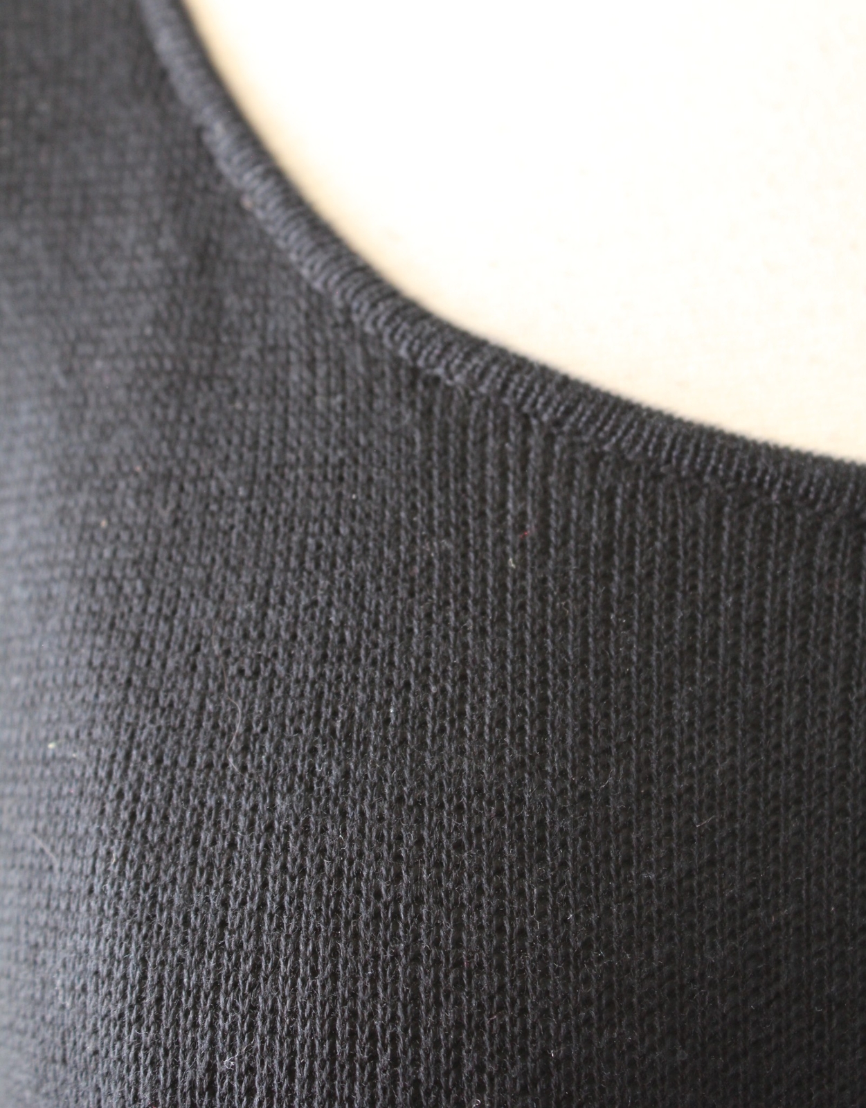 Peruvian Connection Solid Black Knit Fitted Tank … - image 4