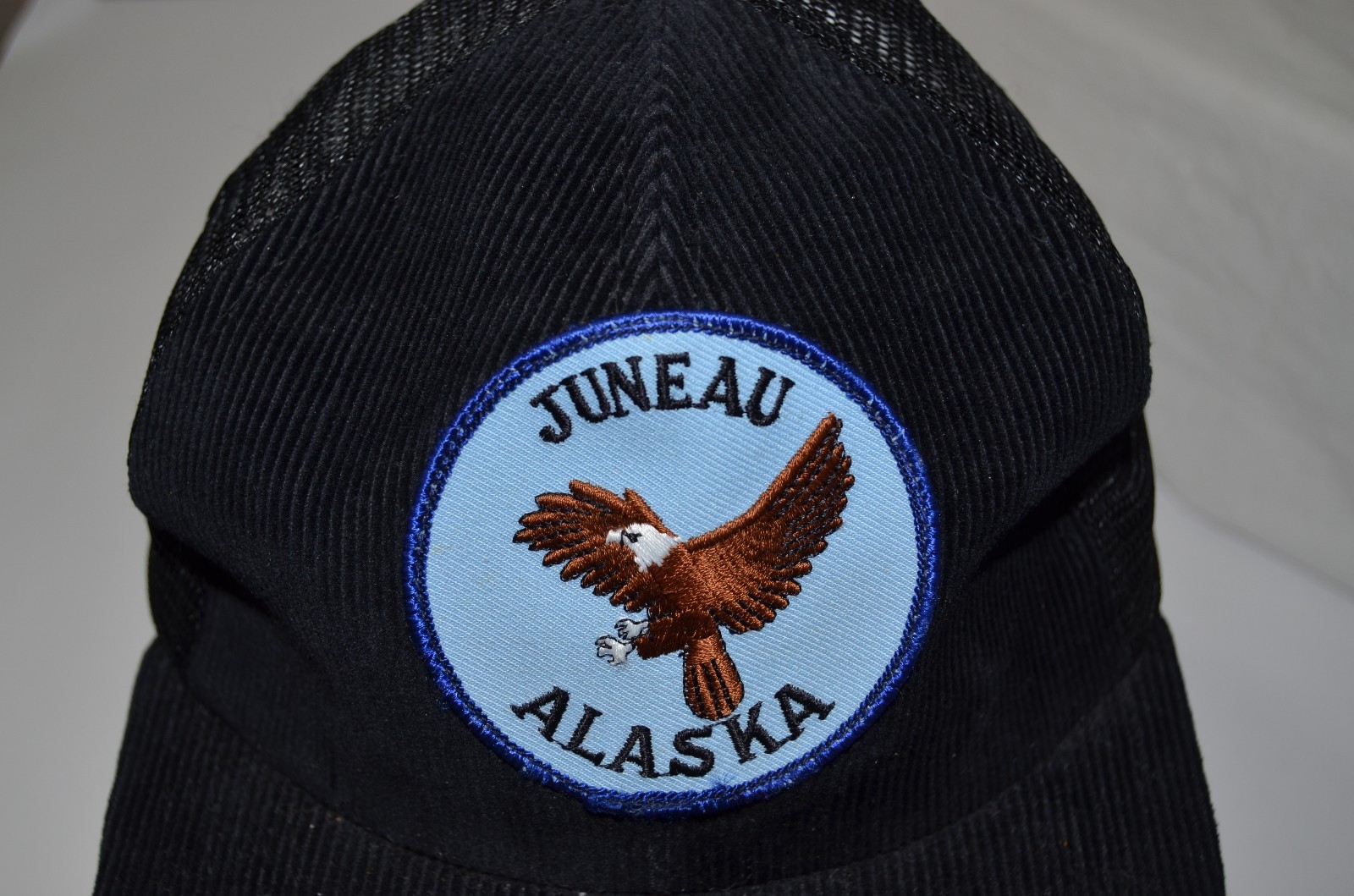 VTG Juneau Alaska Bald Eagle Snapback Corduroy Ba… - image 7