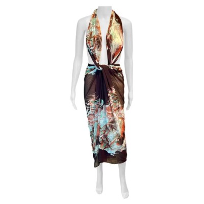 illustration belted mini dress Illustration Belted Mini Dress ZIMMERMANN Multicolor