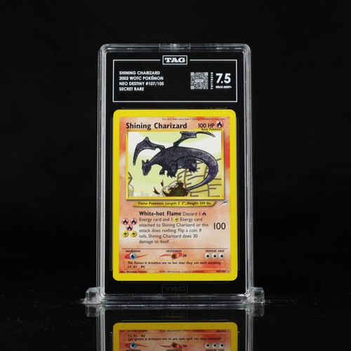 Shining Charizard (Unlimited) graded TAG 7.5 for sale on eBay