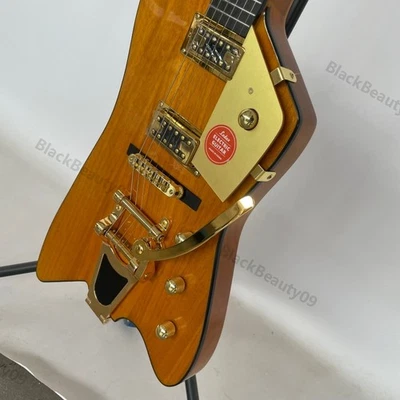 Manche en C Guitare Électrique Hollow Body Thunderbo Frettes Inox Arrondies - Photo 1/4