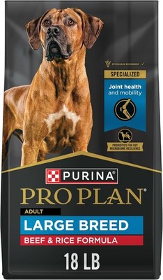 Purina Pro Plan Large Breed Dry Dog Food High Protein Beef Rice