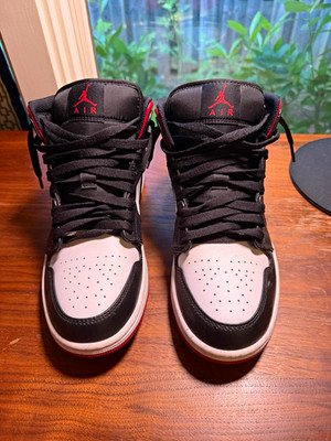 Size 8 - Air Jordan 1 Mid 'Black Gym Red'