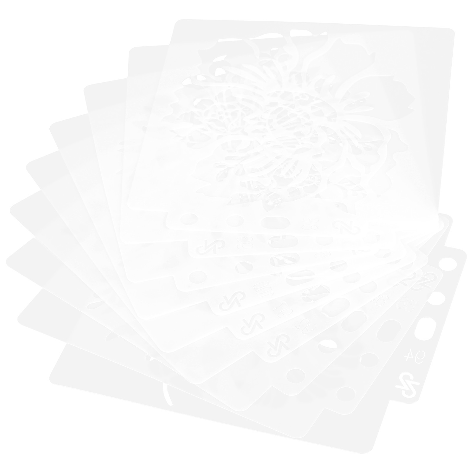 9Pcs Mandala Template Painting Drawing Stencils DIY Making Mold Art Craft Suppli