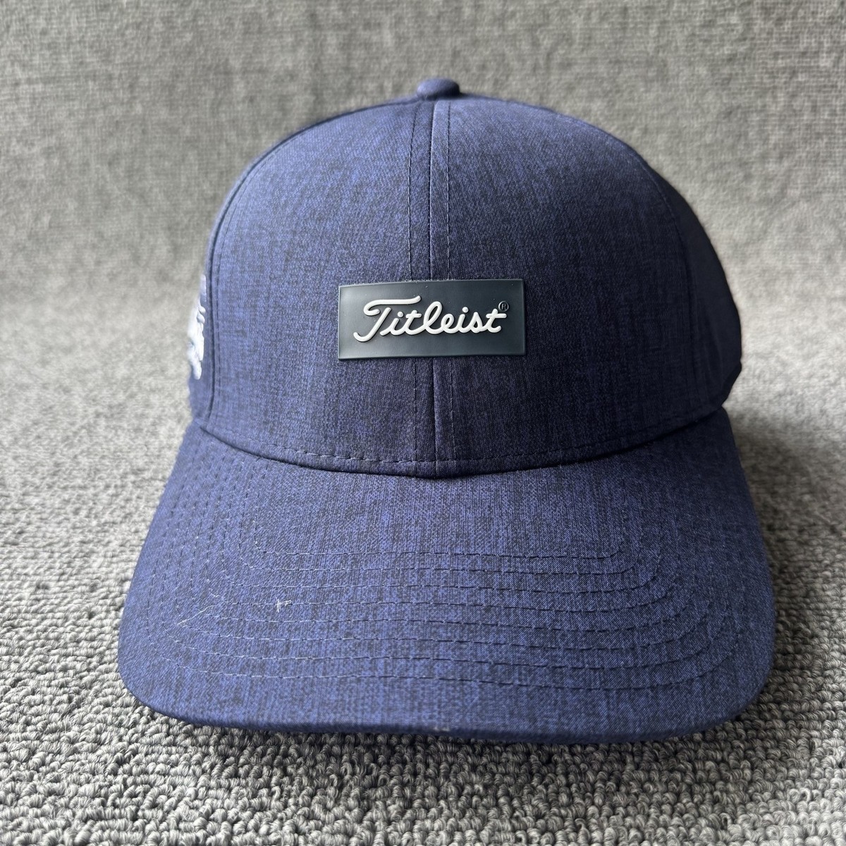 Titleist Golf Dad Hat Strapback Navy Blue Albopino Cap Unknown Size