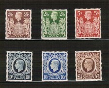 Great Britain 1939-48 King George VI High Values SG 476/478c mounted mint