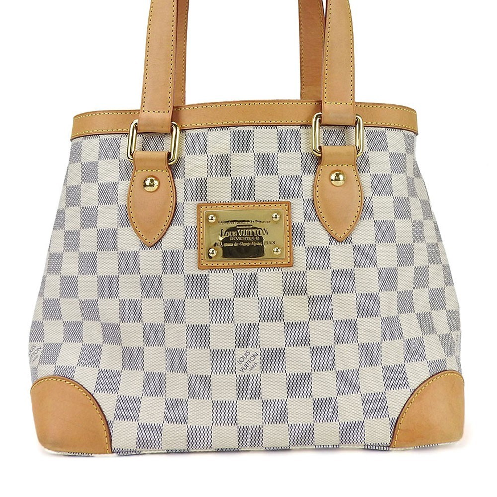 Borsa Tote LOUIS VUITTON USATA Hampstead PM N51207 Damier Azur/Nume in...