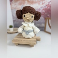 Handcrafted Star Wars Princess Leia Crochet Amigurumi Doll