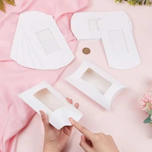 10pcs Kraft Paper Gift Folding Paper Box Wedding Birthday Party Supplies - Picture 8 of 15