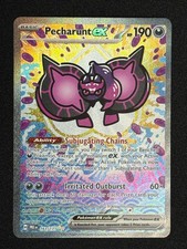 Pecharunt ex 163/131 Prismatic Evolutions Pokemon Holo NM