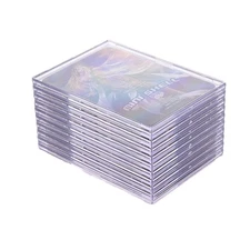 Trading Card Sleeves Top Loaders 20 pcs Hard Acrylic Card Protector Clear Car...