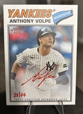 2026 Topps Heritage Anthony Volpe Auto Red Ink Real One #/77 Yankees SP