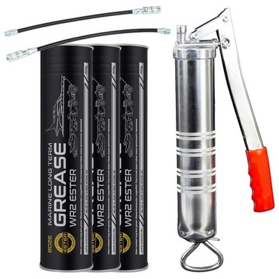 Schmierfett WR2 Long Term Universalfett MANNOL 3 X 400 g + Fettpresse BockTec