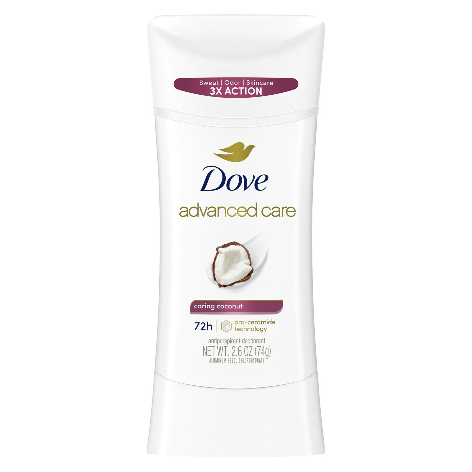 Dove Advanced Care Antiperspirant Deodorant Caring Coconut 2.6oz (6 Pack)