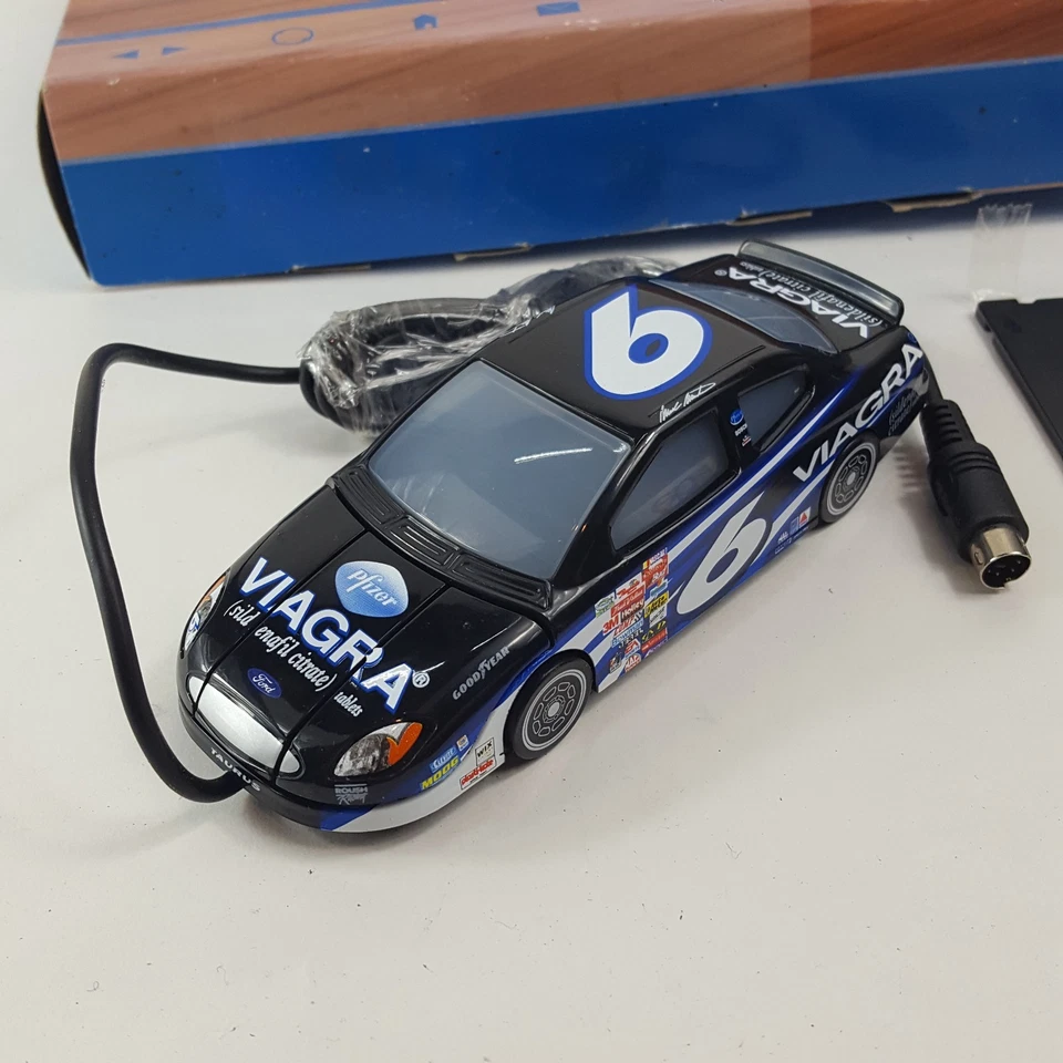 Vintage Y2K Retro Viagra Racing Gaming Mouse Computer 2000's Novelty Ford Promo - Image 2 of 4