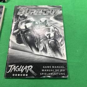 Atari Jaguar Super Burnout & Dragon Manual And Box Only