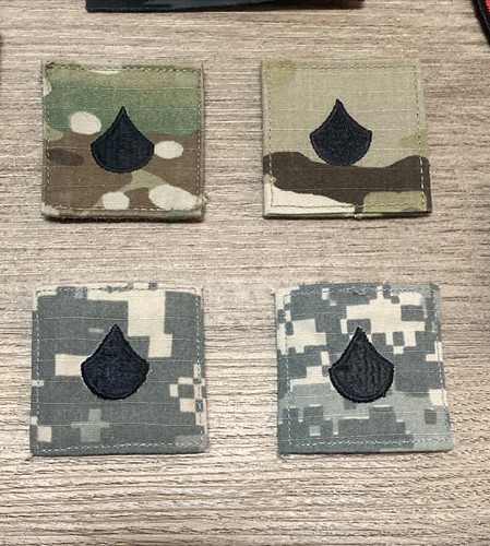 Lot of 14 Pc United States Military Uniform Patches Flag Rank Infantry U.S. Army - Picture 2 of 7