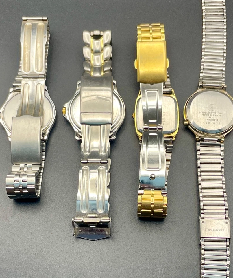 Top brand Lot Of 4  Watches Stainless Steel Swiss Japan - Image 2 of 2
