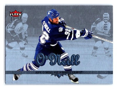 Jeff O'Neill 2005-06 Ultra /100 Ice Medallion #182 Toronto Maple Leafs