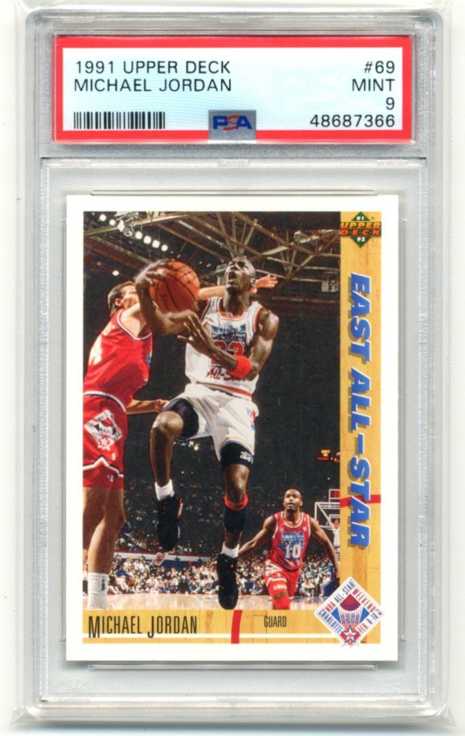 1991 Upper Deck #69 Michael Jordan PSA 9 Chicago Bulls GOAT