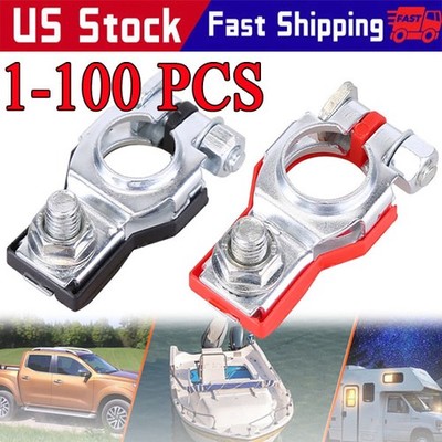 Battery Terminal Connector Top Post Positive Negative Heavy Duty Universal lot