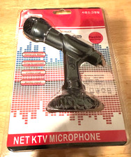 Net KTV Laptop - Desktop Mini Microphone 3.5mm Plug w/ Holder YW-30 Flexible New