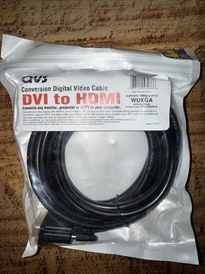 QVS 10ft DVI To HDMI Cable